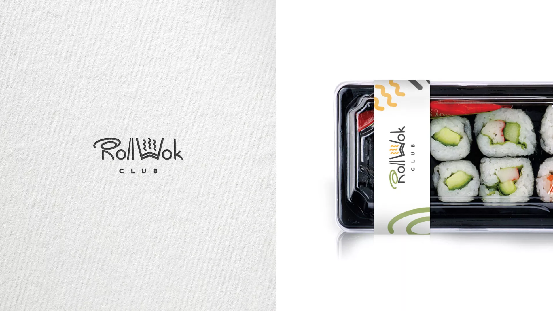 Разработка наклеек для суши-бара «Roll Wok Club» в Суоярви